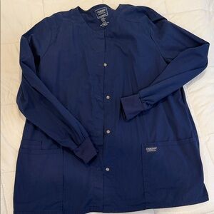 Cherokee Navy Utility Scrub Jacket